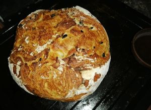 Una foto de Pan Italiano con aceituna y Ajo receta Torres