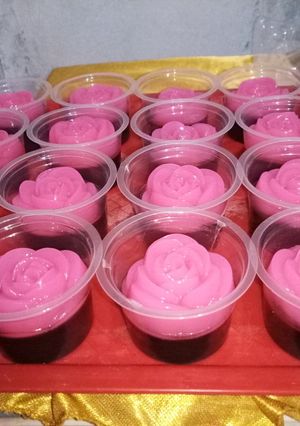 Foto resep Puding coklat mawar