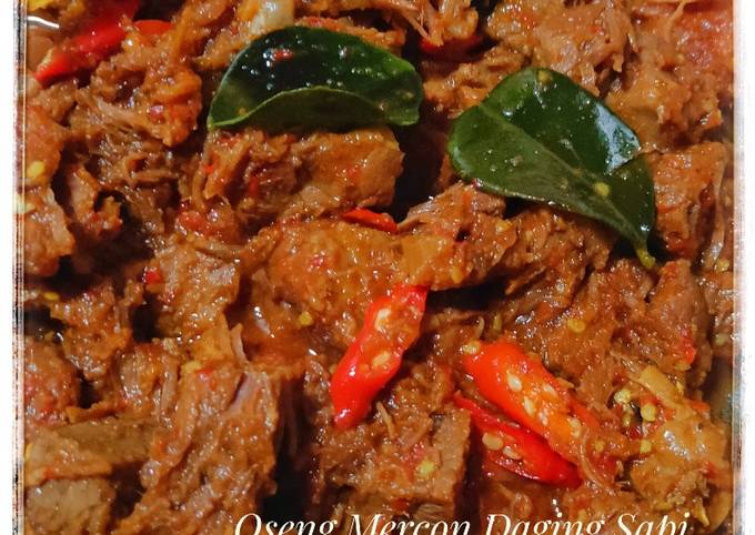 Resep Oseng Mercon Daging Sapi oleh Veni KM - Cookpad