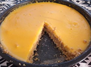 Foto principal de Postre de flan con base crujiente