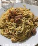 Fideos a la huancaina