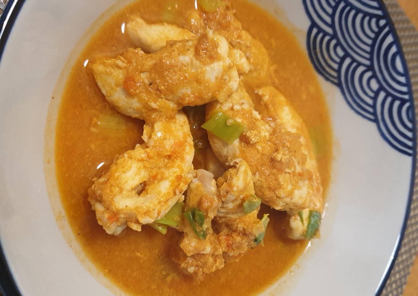 Sup ayam pedas tanpa minyak, santan, gula, tepung