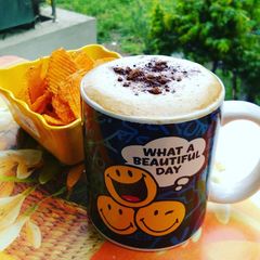 A picture of Hand beaten coffee.