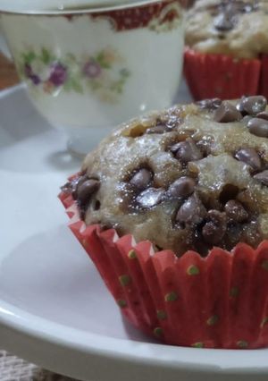 A picture of Banana Chocolate Muffins.
