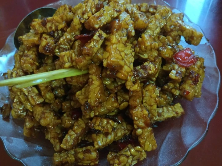 Cara Gampang Membikin Resep Tempe kering pedas manis yang Bisa Manjain Lidah Anti Ribet, Bikin Ngiler