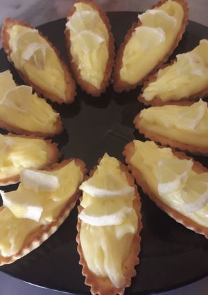 صورة لوصفة تارت بكريمة الليمون 😋😋😋😋😋