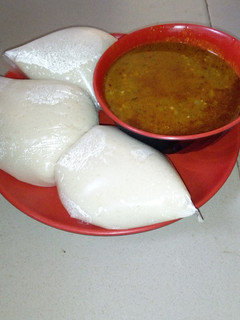A picture of Tuwon cous cous da miyar kubewa danya.