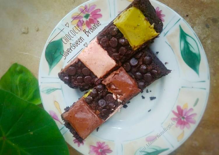 YUK DICOBA! Cara Membuat Chococip &amp; SilverQueen Brownie