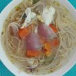 Sopa de fideos vegetariana 🌾