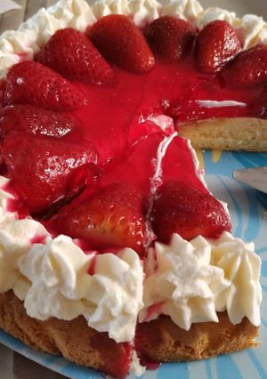 Una foto de Torta de frutillas