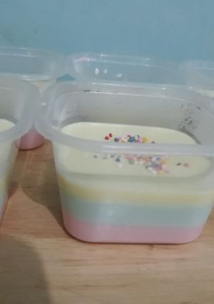 Foto resep Rainbow puding