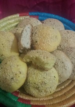 عکسی از دستور کلوچه کنجدی 🍪🍪
