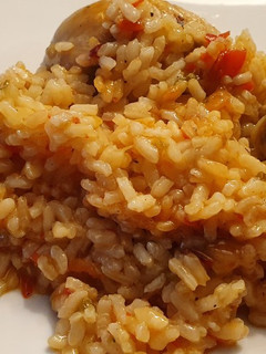 Una foto de Arroz con pollo
