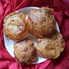 A picture of Sweet corn puri.