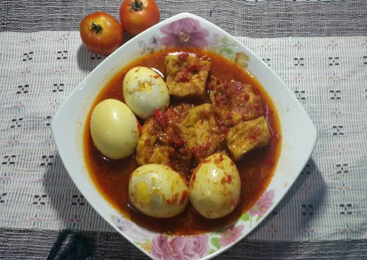 Telur Tahu Bumbu Bali