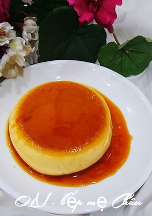 Hình của món Bánh flan nướng.