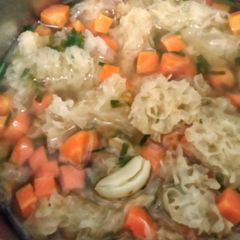 Clavaria Mushrooms and Carrots Soup A picture of Clavaria Mushrooms and Carrots Soup.