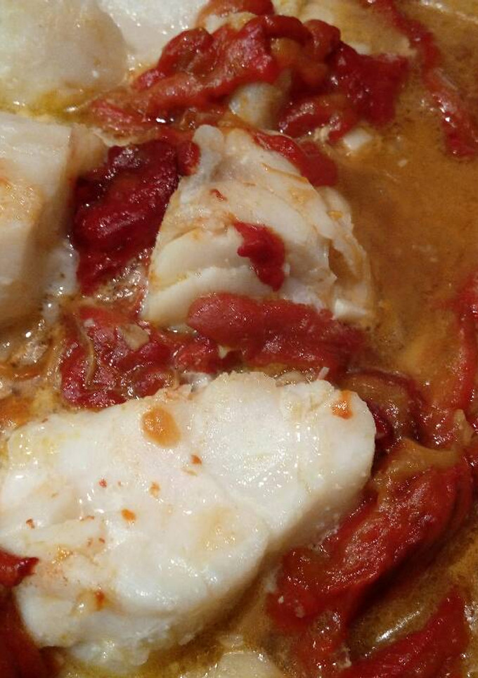 Una foto de Bacalao al horno