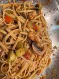 Tallarines con Langostinos
