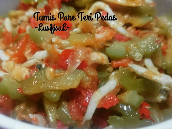 Resep Tumis Pare Teri Pedas, Lezat