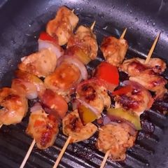 A picture of Chicken kebab.