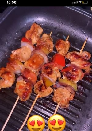 A picture of Chicken kebab.