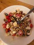 Salada de grão de bico