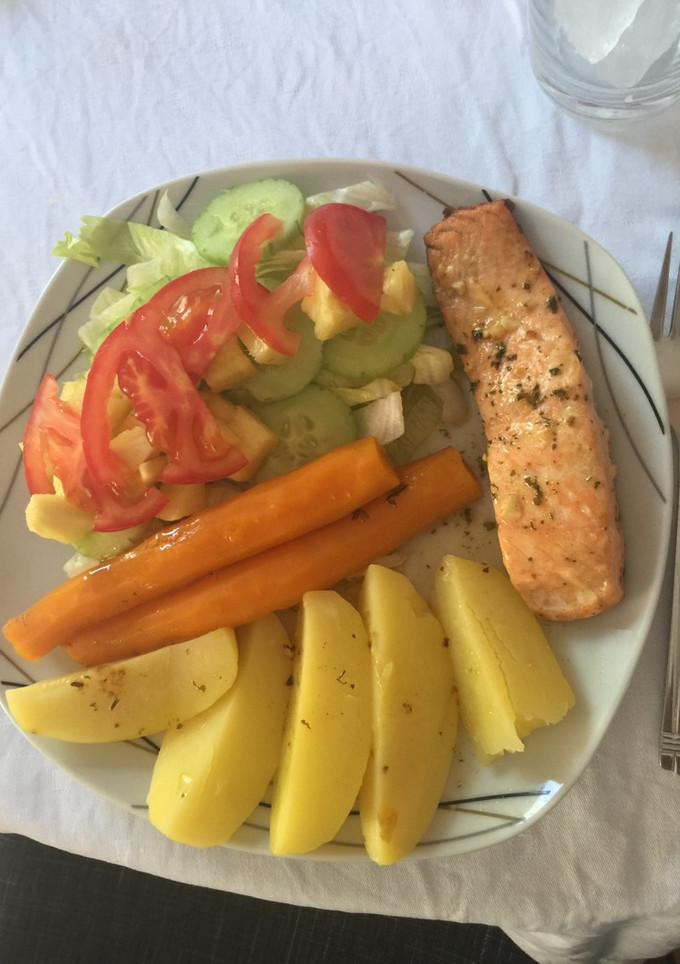 Una foto de Salmon al horno
