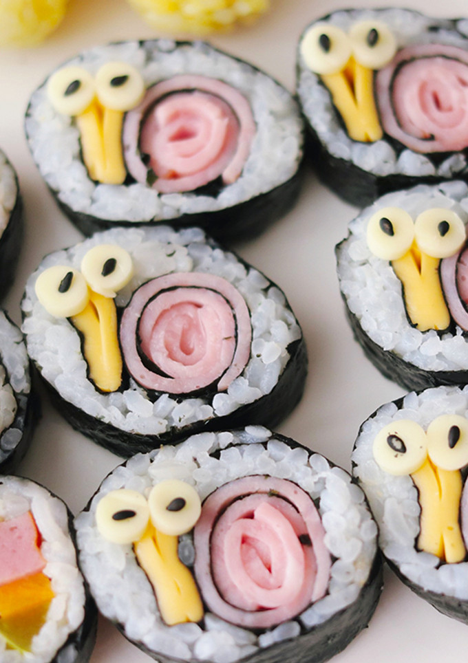 Foto resep Kimbap snail buat anak2, lagi rame di Korea. Gampang & Lucu!