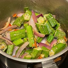 Stir Fried Okra Malaysian Style A picture of Stir Fried Okra Malaysian Style.