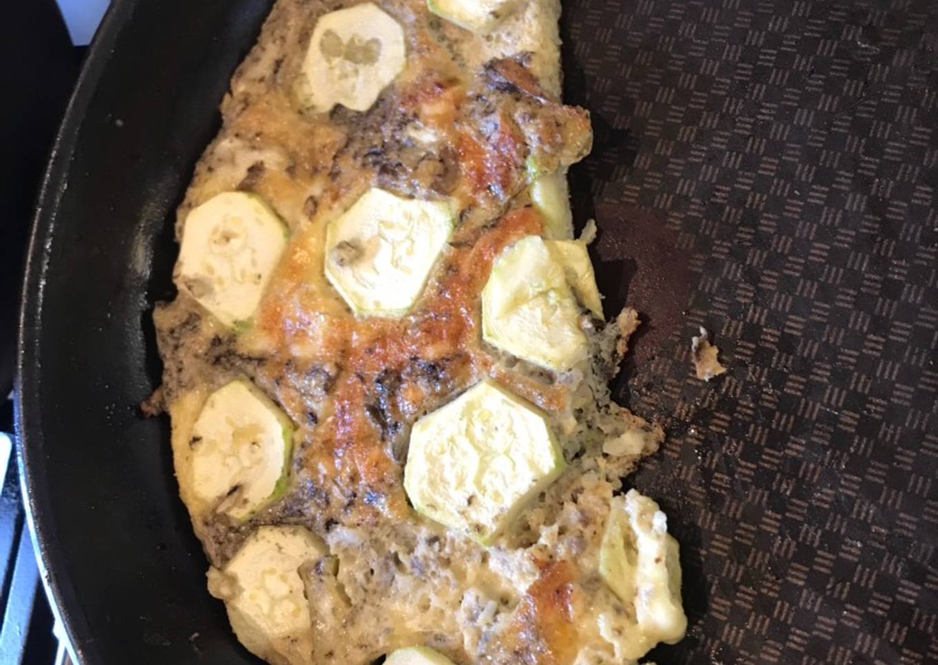 Cauliflower and mushroom frittata
