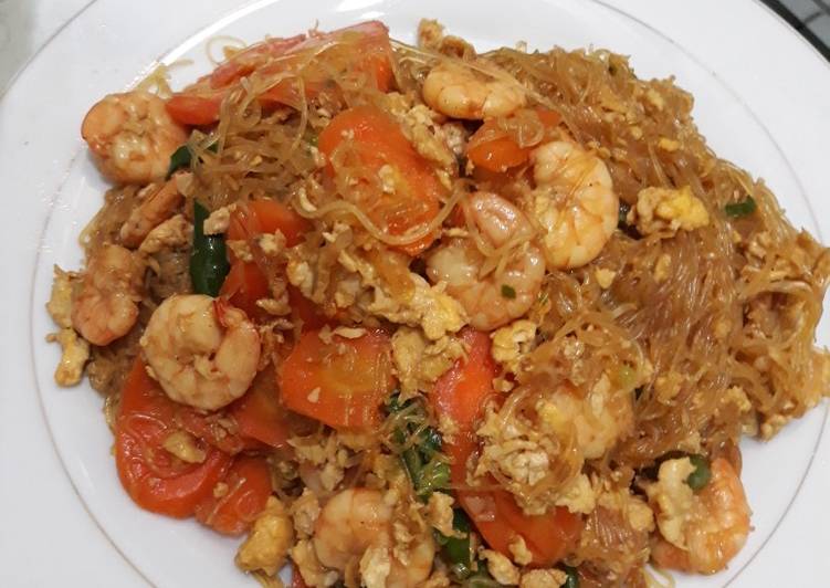 Soun goreng mix udang &amp; sayuran