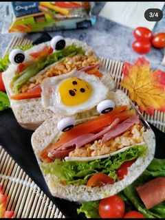 Foto resep Roti Sandwich with Scrambler egg