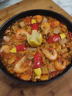 Una foto de Arroz meloso de Atún 🐟 y Langostinos 🦐