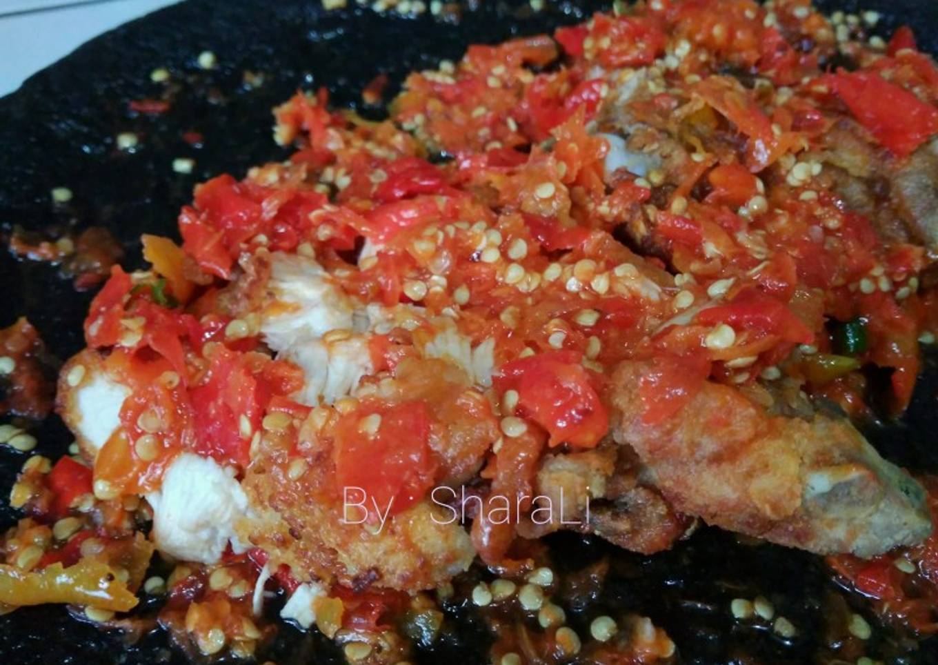 Ayam Geprek Sambel Mentah
