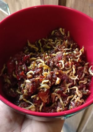 Foto resep Sambel Trasi Teri goreng
