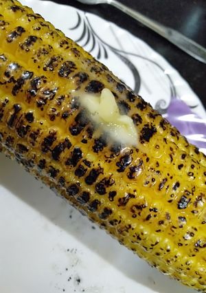 A picture of Roasted corns.