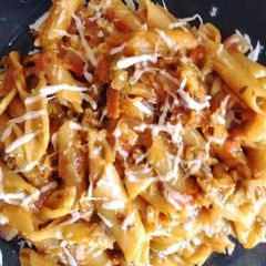 A picture of Italian pasta.