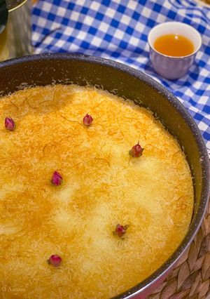 صورة لوصفة الكنافة الاصلية محبوبة الجميع 😍🌷