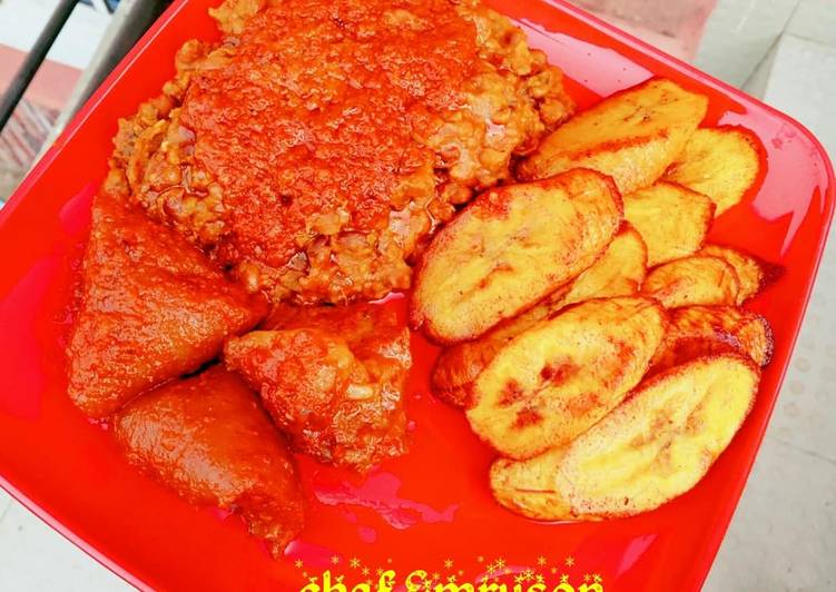 Recipe of Perfect Beans and fried plantain