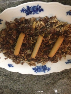 Una foto de Revuelto de morcilla
