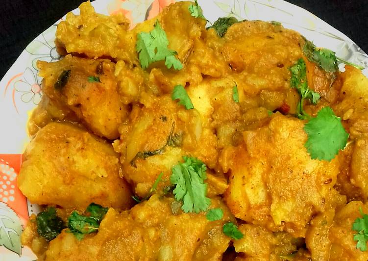 How to Make Quick Aaloo dum(potato curry)