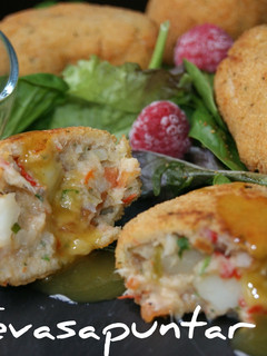 Una foto de Croquetas de corvina