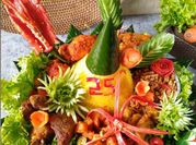 Gambar garnish dari lobak