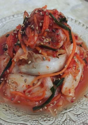 Hình của món Kim chi cải thảo.