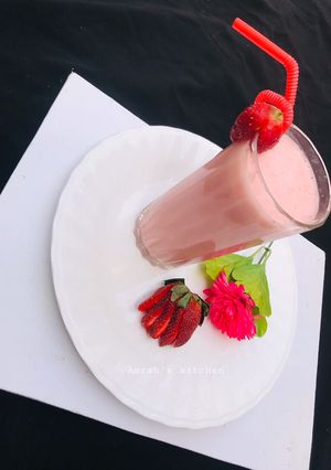 Homemade strawberry yoghurt ainihin hoton girkin