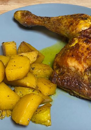 Una foto de Asado de pollo