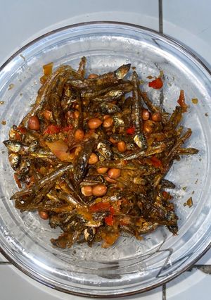 Foto resep Teri kacang pedas kering