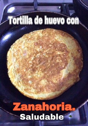 Una foto de Tortilla de huevo saludable con zanahoria