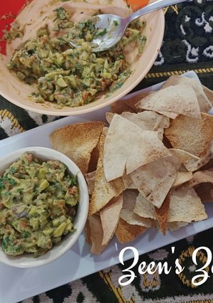 A picture of Air Fryer Pita Bread Crisps.